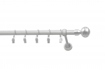 Kardinapuu komplekt Karpol Eliza Knob, 150 cm, &Oslash; 16 mm, matt kroom v.