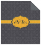 Voodikate NHL-008, kollane v./grafiit v., 170 cm x 210 cm