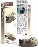 3D-pusle Sea Otter, 9 cm x 4.5 cm, 36 tk, pruun v.