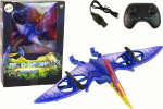 Raadiojuhitav dinosaurus Lean Toys Dino Drone Pterozaur, 28 cm, sinine v.