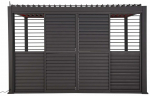 Ribisein lehtla jaoks Home4you Mirador-111, 279 cm x 236 cm, tumehall v.