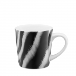 Tass Ambition Animal Zebra, valge v./must v., 0.09 l