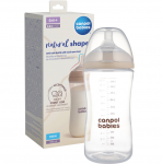 Lutipudel Canpol Babies Natural Shape, 330 ml, 6+ kuud, beež v.