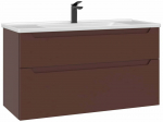 Vannitoakapp valamuga Kalune Design Messina, punane v., 45 cm x 100 cm x 55 cm