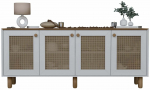 Konsoollaud Kalune Design Bohemian, p&auml;hklipuu v., 40 cm x 180 cm x 75 cm