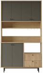Multifunktsionaalne k&ouml;&ouml;gikapp Kalune Design RE7-SA, antratsiit v./tamm v., 35.5 cm x 120 cm x 205 cm
