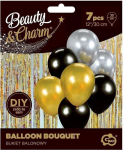 &Otilde;hupallide komplekt ovaalsed GoDan Beauty & Charm Bouquet, h&otilde;be v./must v./kollane v., 7 tk