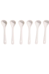 Lusikas Hermia PD49827, 7.5 cm, valge v., 6 tk