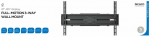 Teleri seinakinnitus Deltaco Full Motion 3 Way ARM-1203-B, 37-80", 40 kg