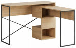 Kirjutuslaud ja riiul Kalune Design Badau 855DTE3865, 102.5 cm x 110 cm, 77 cm, sapphire oak v.