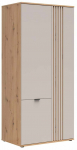 Riidekapp Brevas, beež v./ka&scaron;miir v./artisan oak v., 56 cm x 90.5 cm x 195.5 cm