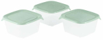Toiduainekarbi komplekt Curver Fresh & Go 0800560A87, 1.2 l, 15.5 cm x 15.5 cm, roheline v., 3 tk