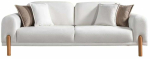 Diivan Hanah Home Bohem 752EST1123, kreemjasvalge, 93 x 228 cm x 83 cm