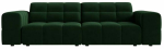 Diivan Cosmopolitan Design Chicago Velvet Bluvel 78, pudeli roheline v., 102 x 212 cm x 78 cm