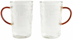 Klaaside komplekt Homla Luvos, klaas, 0.5 l, 2 tk, merevaigu-kollane v.