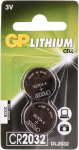 Patareid GP Batteries, CR2032, 3 V