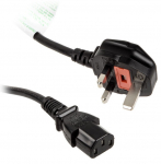 Juhe Kolink Type G To IEC C13 3 pin Power Plug, IEC-320-C13, 1.2 m, must