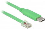 Adapter Delock to RS-232 RJ45 male USB 2.0 A male, RJ-45, 1.8 m, roheline v.