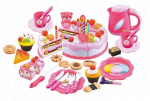 M&auml;nguk&ouml;&ouml;gi tarbed, tordikomplekt EcoToys Birthday Set, mitmev&auml;rviline