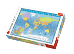Pusle Trefl World Political Map 27099, 40 cm x 27 cm, 2000 tk, mitmev&auml;rviline