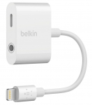 Adapter Belkin, 3.5 mm (AUX)/Apple Lightning, valge v.