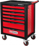 T&ouml;&ouml;riistakast KsTools RACINGline, 45.9 cm x 67.8 cm x 94.5 cm, must v./punane v.