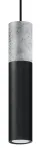 Valgusti rippuv Sollux Borgio 1, GU10, 1 x 40 W, must v./hall v. / must v.