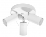 Valgusti lagi Sollux Plafond Ring 3P, GU10, 3 x 40 W, valge v.