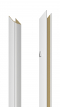 Vertikaalne ukseraam Domoletti, 209.5 cm x 10 - 14 cm x 1 cm, vasakpoolne, valge v.