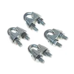 Trossiklamber Haushalt DIN741, tsingitud, metall, &Oslash; 0.5 cm, 4 tk