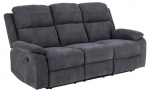 Diivan Mora 3-Seater Recliner, tumehall v., 196.5 x 95 cm x 98 cm