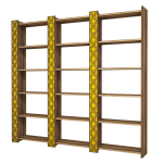 P&otilde;randariiul Kalune Design City 3, kollane v./p&auml;hklipuu v., 170 cm x 24.2 cm x 184.6 cm