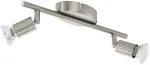 Valgusti lagi Eglo Buzz Spot 92596, GU10, 3000 &deg;K, 2 x 2.8 W, satiin nikkel v. / satiin nikkel v.
