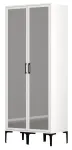 Riidekapp Kalune Design Kumsal RR, valge v., 47.5 cm x 80 cm x 201.4 cm, peegliga