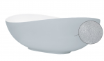 Vann seinaga, teisaldatav Besco Siya Glam 172, 172 cm x 100 cm, ovaalne, h&otilde;be