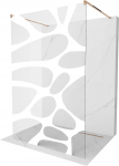 Du&scaron;isein Mexen Kioto Walk-In, 120 cm x 200 cm, valge/roosa kuld
