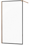 Du&scaron;isein Mexen Kioto Walk-In Black Border, 130 cm x 200 cm, must/roosa kuld