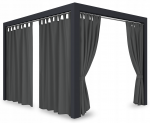 Paviljoni kardin, 155 x 220 cm, grafiit v.
