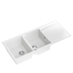 K&ouml;&ouml;givalamu Quadron Evan 121, graniit, 116 cm x 50 cm x 21.5 cm, valge v./roostevaba teras v.