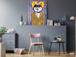 Maalimine numbrite j&auml;rgi Artgeist Dog In Suit MA_0194, mitmev&auml;rviline, 40 x 60 cm