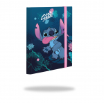 Kummiga kaust Disney CORE STITCH, A5 (v&auml;rv/disain valitakse juhuslikult)