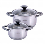 Pottide komplekt Kamille 4925, 16 cm, 1.5 l, hall v.