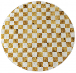 Vaip sise Conceptum Hypnose Coper 882CHL2983, valge/kollane, 100 cm x 100 cm