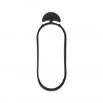 Taimede kinnitusr&otilde;ngad Bradas Anchor Rubber Tie, 7 cm x 0.4 cm, 7 cm, kumm, must v.