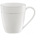 Tassi alustass Ambition Aura Silver, valge v./h&otilde;be v., 0.36 l