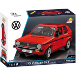 Konstruktor, auto Cobi Volkswagen Golf 24359, 1533 tk, punane v.