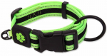 Kaelarihm koertele Placek Active Fluffy, must/roheline, 440 - 700 mm x 38 mm, XL