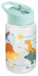 Pudel silikoonk&otilde;rrega Miniland Kiddie Jurassic, 450 ml, 6+ kuud, tritaan, sinine