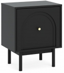&Ouml;&ouml;kapp Mazoma, kuldne v./must v., 53.5 cm x 41.5 cm x 39 cm