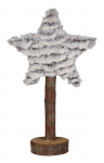 Dekoratsioon, "t&auml;rn" Splendid, pruun/hall, 17 cm x 6 cm x 31 cm